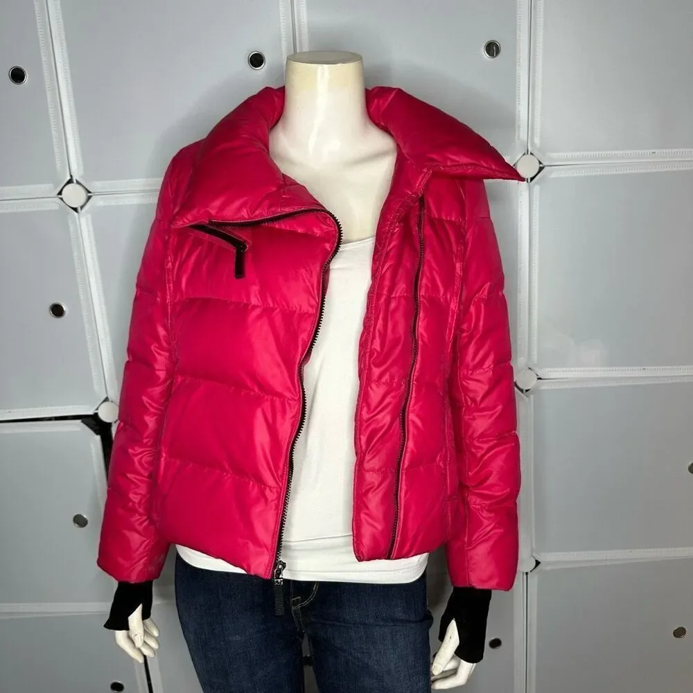 Andrew Marc Hot Pink Millie Down Puffer Jacket Girls Size L/14